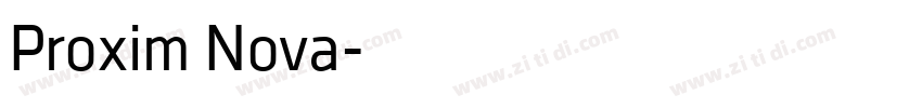 Proxim Nova字体转换